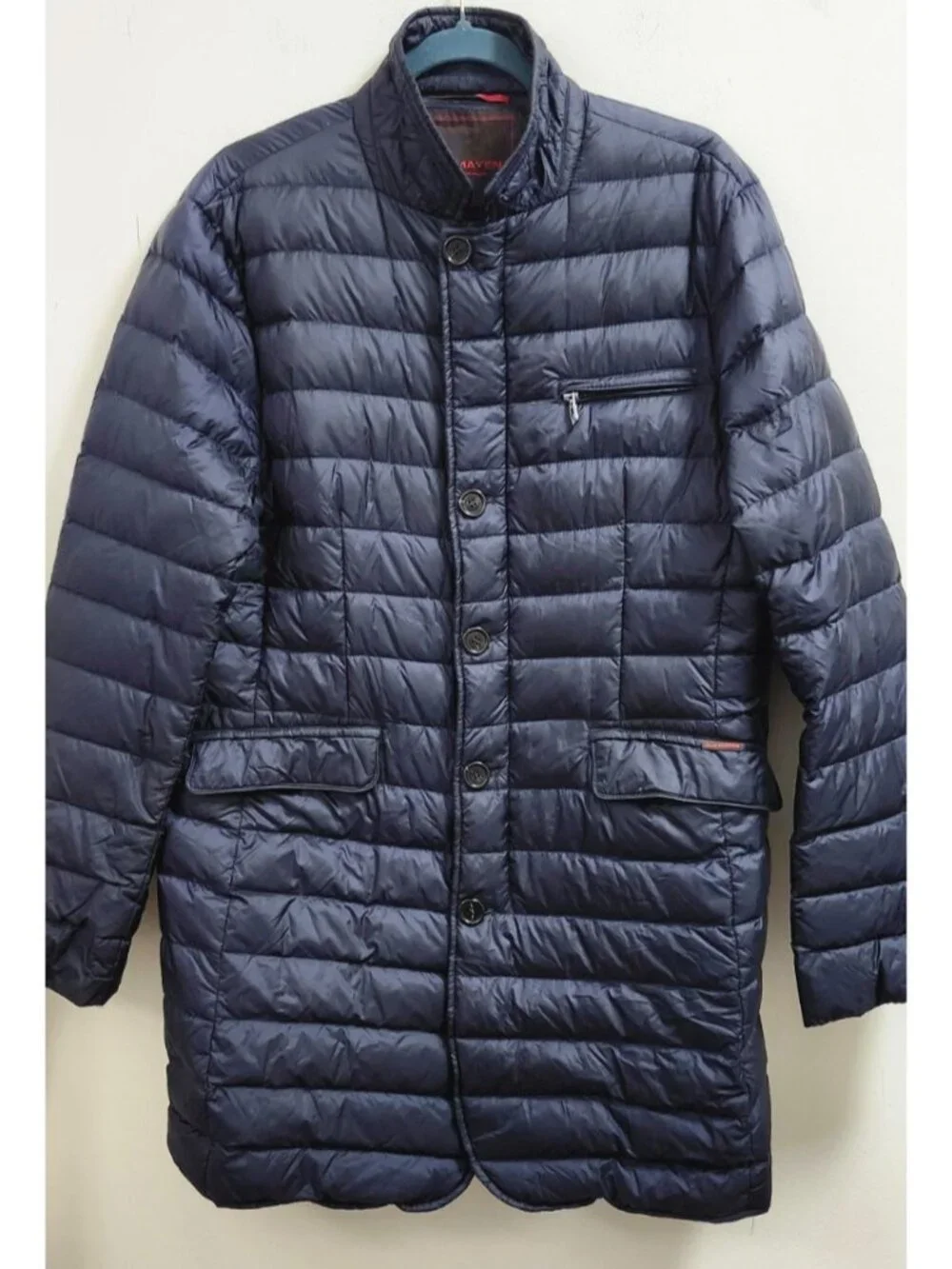Jan Mayen Arctic Garment Men's Down Quilted Coat Jacket Navy Blue Size 50 Italy